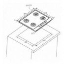 Placa de Gas Candy CHW6LBX/4U2 Inoxidable