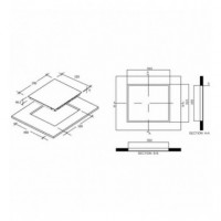 Placa Vitrocerámica Candy CH63CC/4U2 3 Zonas