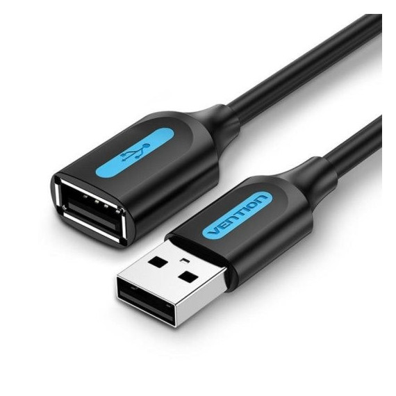 Cable Alargador Usb-a 2.0 VENTION Tipo Usb-a/m - Usb-a/h 480MBPS 1M Black