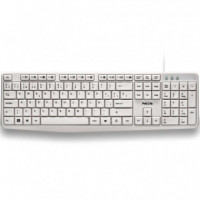 Teclado NGS Heritagespanish USB Multimedia White