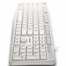 Teclado NGS Heritagespanish USB Multimedia White