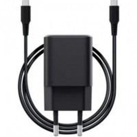 Cargador TRUST Maxo 2XUSB-C 65W + Cable Usb-c 2M Black