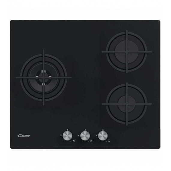 Placa de Gas Candy CSG63B4PB Cristal Negro