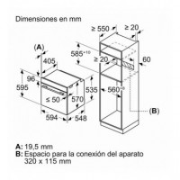 Horno Balay 3HB5000N2 Integrable 71L Clase A