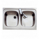 Fregadero Teka E-50 2 Cubetas Acero Inoxidable 10103011