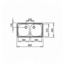 Fregadero Teka E-50 2 Cubetas Acero Inoxidable 10103011