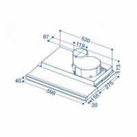 Campana Indesit IHBS 6.5 LM X - D Decorativa
