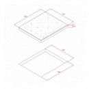 Placa de Inducción Teka IBC63010 MSS BK 3 Zonas