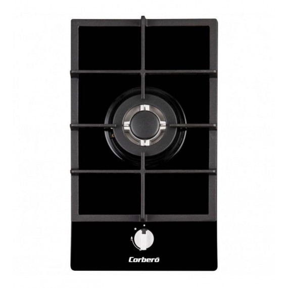 Placa de Cristal Gas Corberó CPCGY111DNCI con 1 Quemador