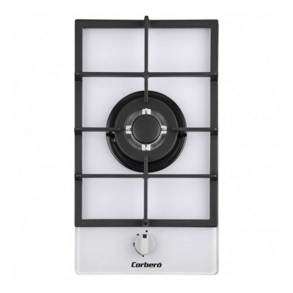 Placa de Cristal Gas Corberó CPCGY121DWCI 1 Quemador Triple Corona