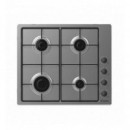 Placa de Gas Candy CHW6LBX de 4 Quemadores Acero Inoxidable