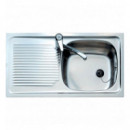 Fregadero Teka E/50 1C1E con Escurridor de Acero Inoxidable