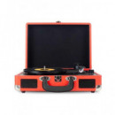 PRIXTON Tocadisco Grabador con Bluetooth/usb/radio Fm VC400 Rojo