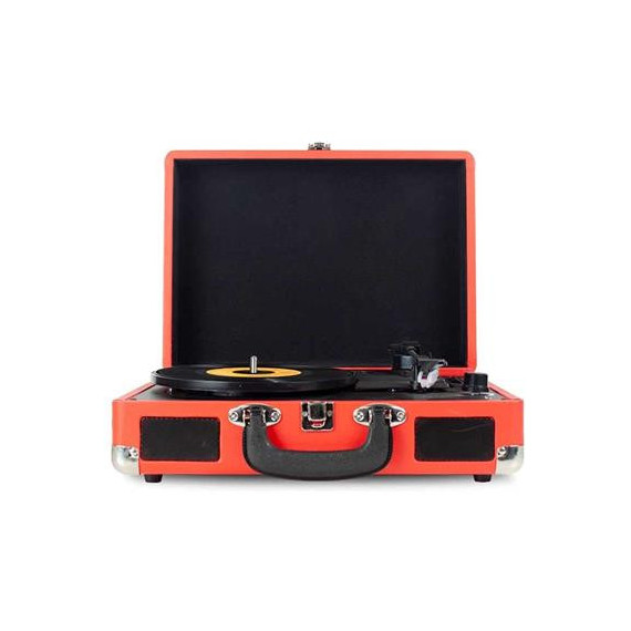 PRIXTON Tocadisco Grabador con Bluetooth/usb/radio Fm VC400 Rojo