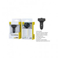 Oneplus Transmisor BLUETOOTH Fm para Coche 20W con 2XUSB A/ 1XTIPO C NT7009  ONE PLUS