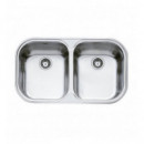 Fregadero Teka Stylo 2C 10107028 Doble Cubeta Acero Inoxidable