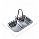 Fregadero Teka Stylo 2C 10107028 Doble Cubeta Acero Inoxidable