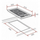 Placa Vitrocerámica Teka EM30 2 Zonas (10209012)