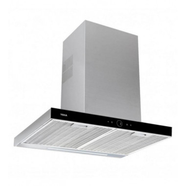 Campana Teka DLH 686 T - A+ Decorativa Inox y Cristal Negro 60cm