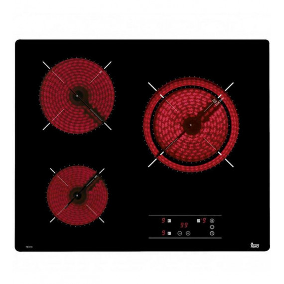 Placa Vitrocerámica Teka TB6310 3 Zonas Cristal sin Marco