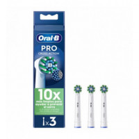Recambio de Cepillo Dental Oral-B EB50RX CrossAction, Pack de 3