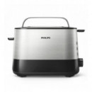 Tostador Philips HD2637/90 950W 2 Ranuras Inox/Negro