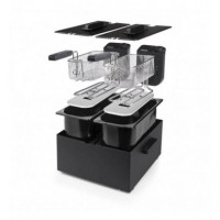 Freidora Doble PRINCESS 183028 de 2X3L y 3600W