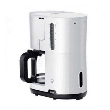 Cafetera Braun KF1100 de Goteo 1000W Blanco