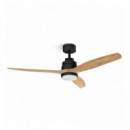 Ventilador de Techo Ufesa Nepal Negro Haya con Luz LED