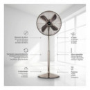 Ventilador Ufesa Michigan de Pie 50W 40cm Inox
