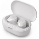 Auriculares Inalámbricos Philips TAT2139WH con Micrófono y Estuche de Carga Blanco