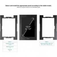 Marco Antirrobo TOOQ TQATTE2601-M-B para Tablet 12.4/13 Pulgadas, Negro