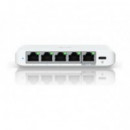 Switch Ubiquiti UniFi Flex Mini Gestionado 5xRJ45 2.5GbE 1xUSB-C Blanco (USW-FLEX-2.5G-5)