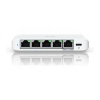 Switch Ubiquiti UniFi Flex Mini Gestionado 5xRJ45 2.5GbE 1xUSB-C Blanco (USW-FLEX-2.5G-5)