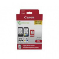 Tinta Canon PG-545XL/CL-546XL Negro/Tricolor + Papel Foto GP-501 (8286B011)