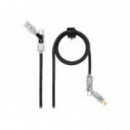 Nanocable Cable USB-C 2.0 27W con LED, USB-A/M a Lightning + USB-C/M 1m (10.01.2601)