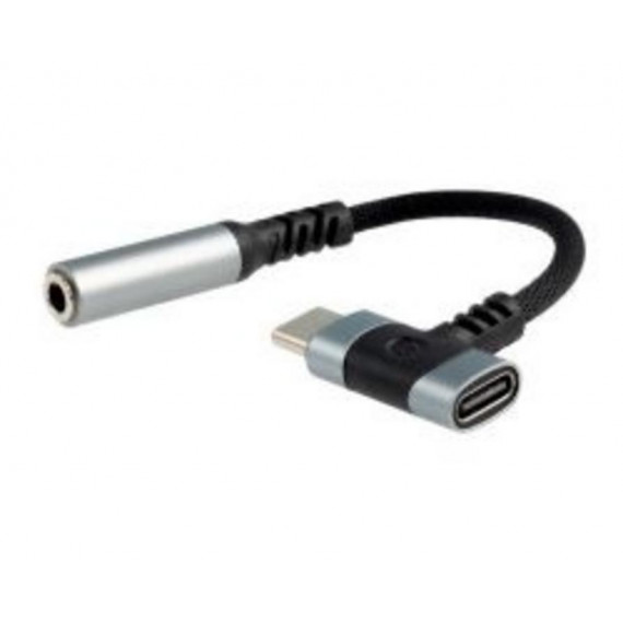 Conversor Nanocable 2 en 1 USB-C Macho + USB-C Hembra a Audio Jack 3.5mm (10.24.1207)