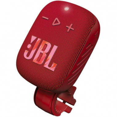 Jbl Wind 3S Altavoz Bluetooth Port&aacute;til con Soporte para Manillar Rojo
