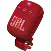 JBL Wind 3S Altavoz BLUETOOTH Portátil con Soporte para Manillar Rojo