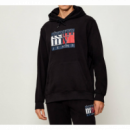 Sudadeta Tommy Jeans flag negra PB