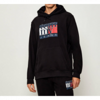 Sudadeta TOMMY JEANS Flag Negra Pb