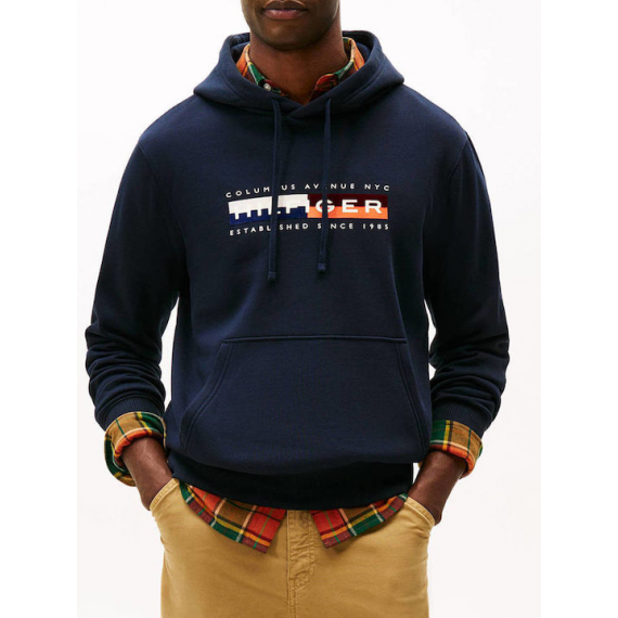 Sudadera Tommy Hilfiger block graphic azul marina PB