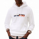 Sudadera Tommy Hilfiger Block Graphic blanca PB