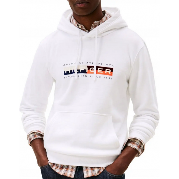 Sudadera Tommy Hilfiger Block Graphic blanca PB