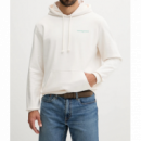 Sudadera Tommy Jeans blanco crema logo estampado PB