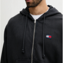 Sudadera Tommy Jeans negro lavado PB