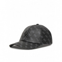 Warsaw Scarf Jacquar Dark Black  GUESS