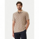 SS ALL OVER 4G JACQAURD POLO TAUPE/BLUE