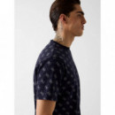 CN SS JACQUARD 4G KNIT TOP ALLOVER 4G SM