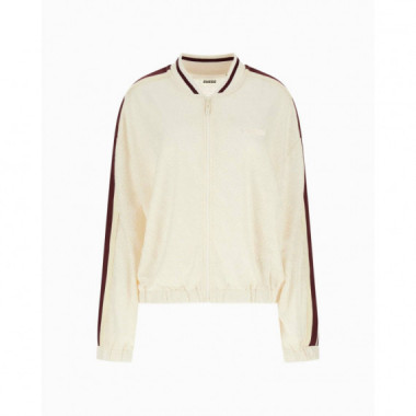 4G Jacquard Bomber Jacket 4G Mesh Jacqua  GUESS